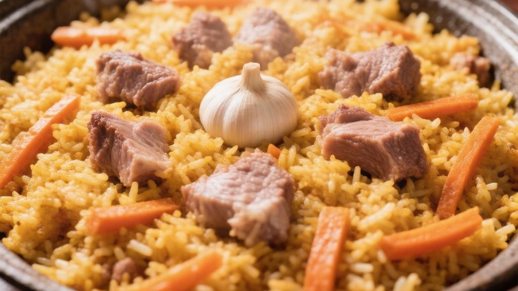 Узбекский плов с морковью и зирой